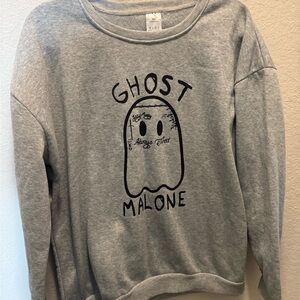 Gray Ghost Malone Sweatshirt Size XL